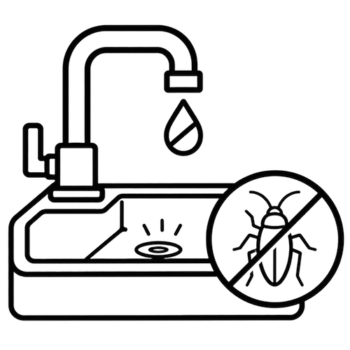 Keep sinks dry
