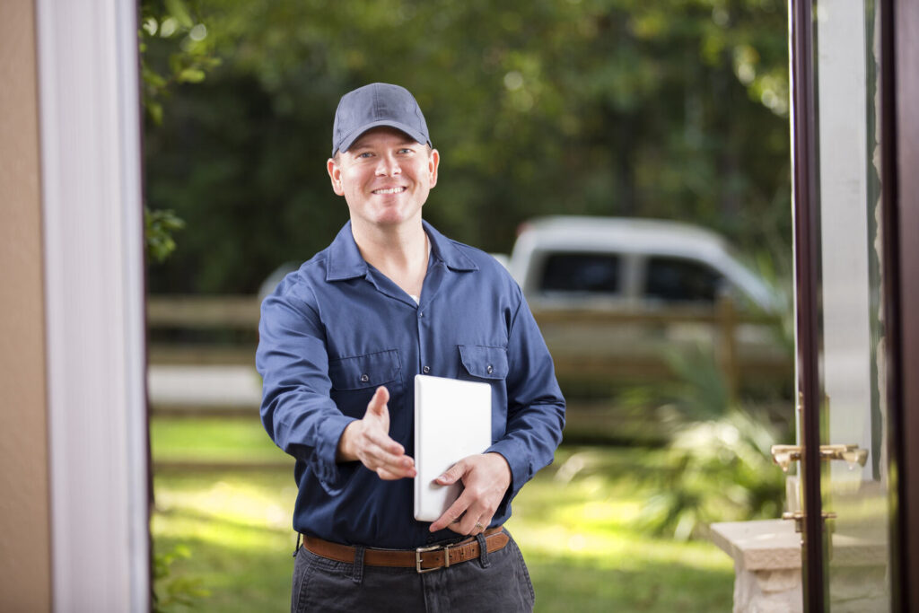 Pest Control Technician Home Visit